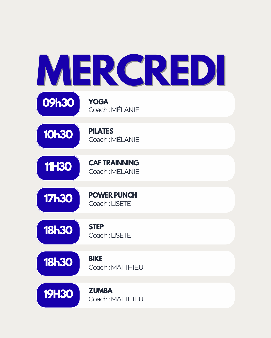mercredi