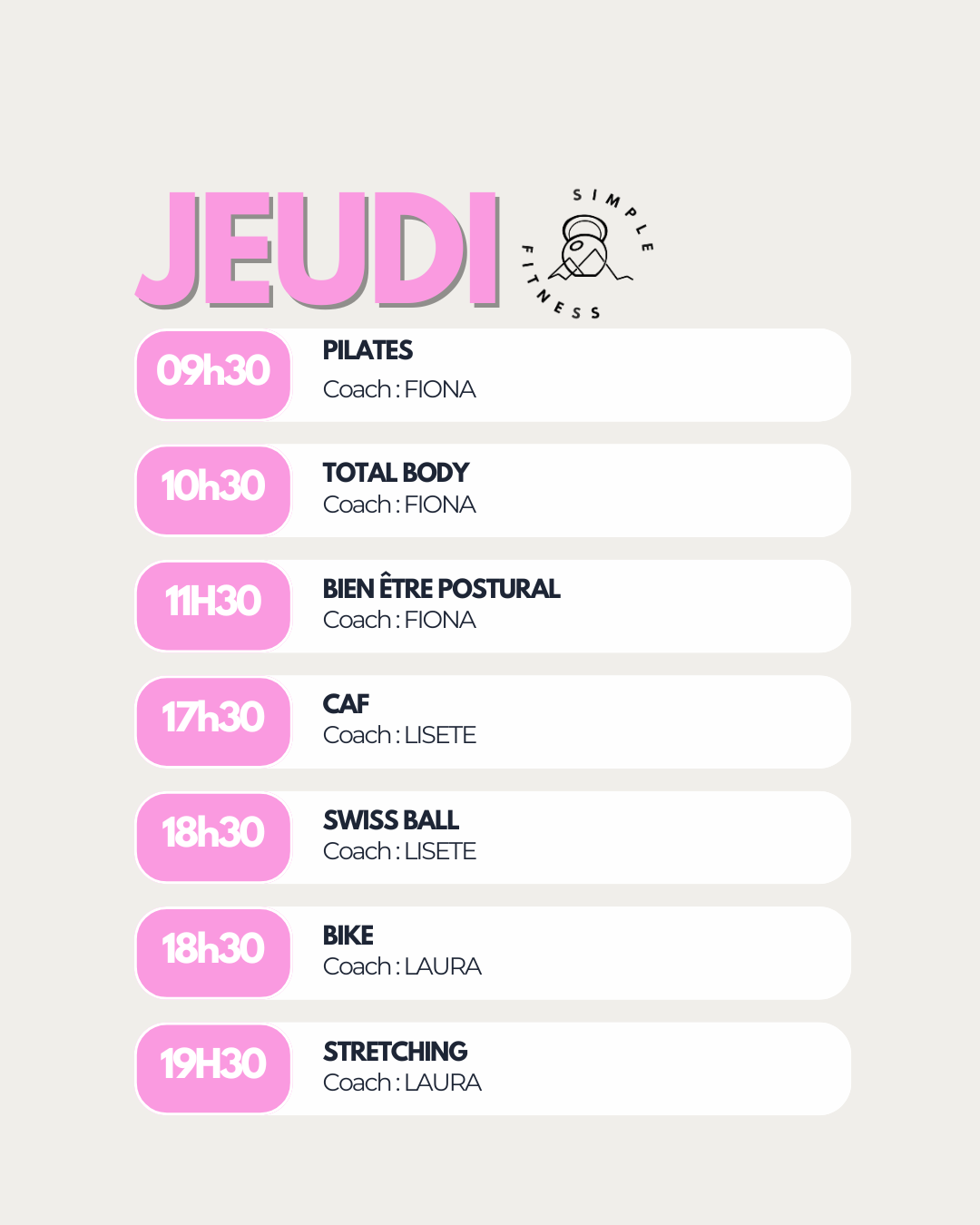 jeudi